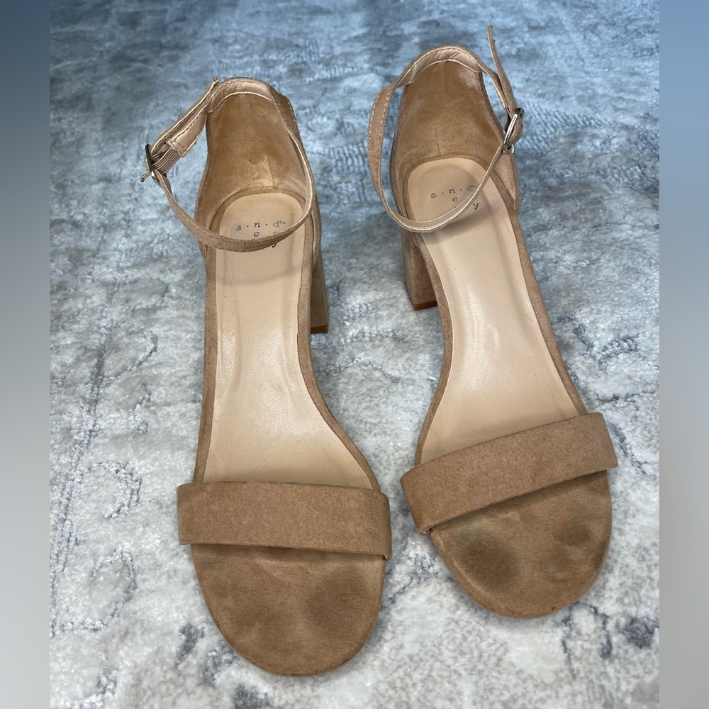 Target A New Day Nude Heels with Strap Size 7